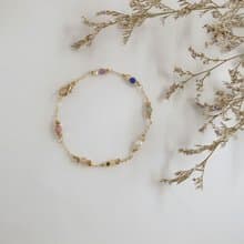 【手鍊】彩虹  14K 包金 注金 珍珠手鍊 物 情人節禮物