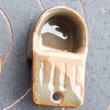 【陶版成型】咖啡豆/咖啡粉–綠水森林咖啡杓