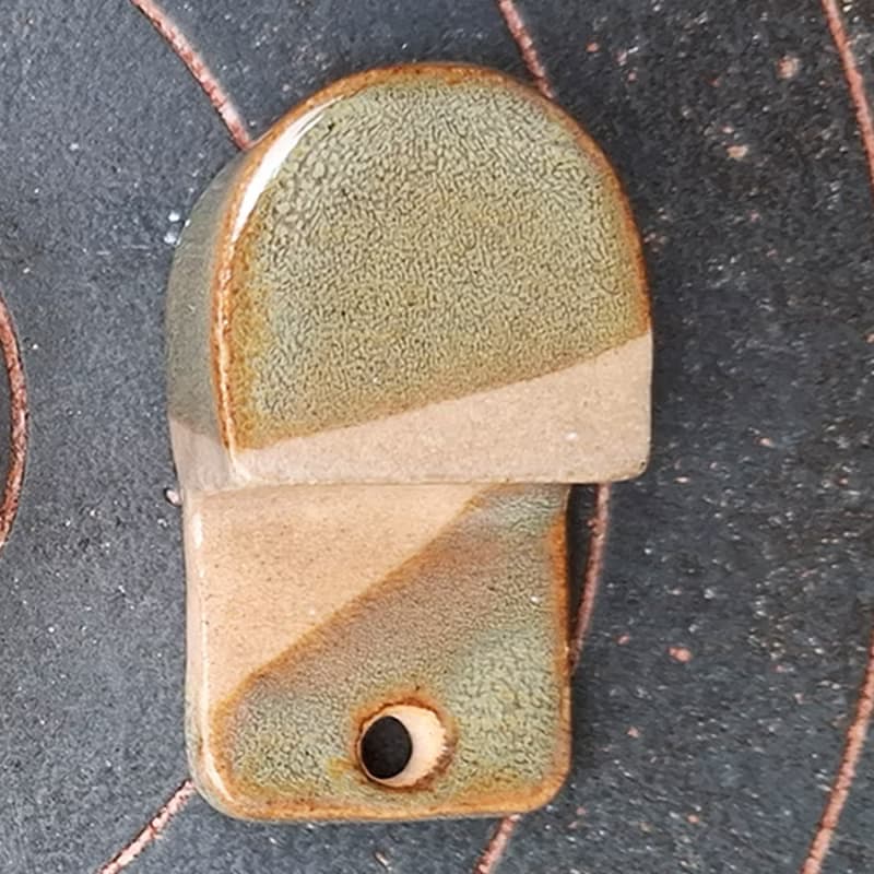 【陶版成型】咖啡豆/咖啡粉–綠水森林咖啡杓