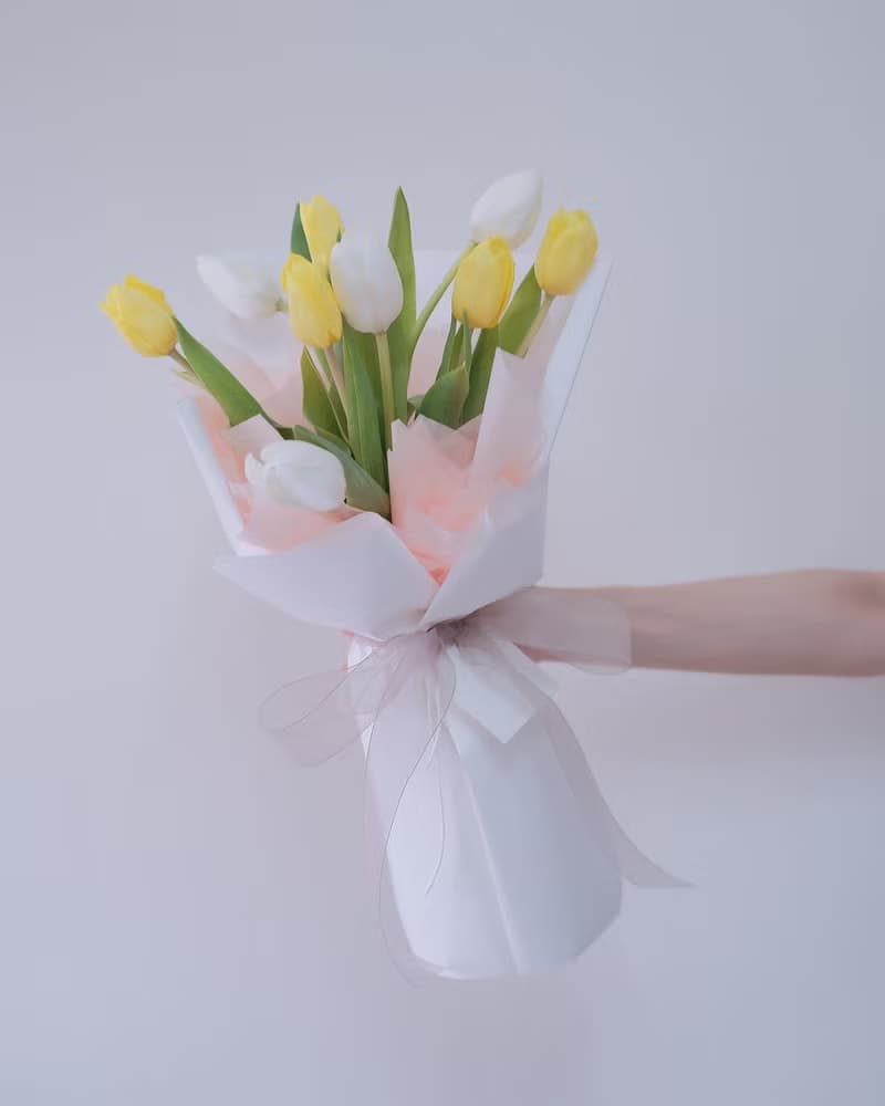 2025情人節 鬱金香花束  韓式花束  生日花束 女友禮物