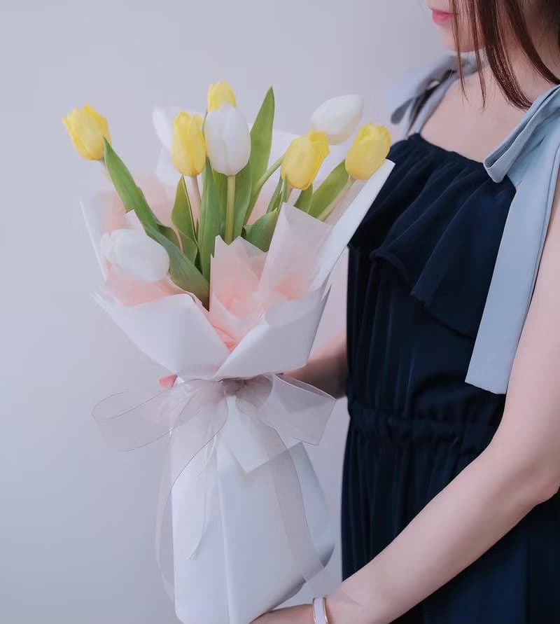 2025情人節 鬱金香花束  韓式花束  生日花束 女友禮物
