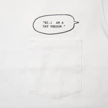 私は猫派。I am a Cat person.　ポケットTシャツ　ユニセックスS〜XLサイズ　Tcollector
