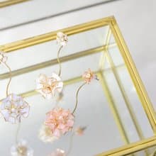 耳針x耳夾水晶花_花影(三色)_光點飾品