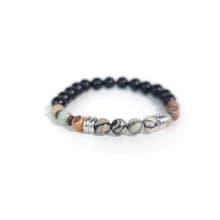 天工巧作(畢卡索黑網路/天然壽山石/烏金黑曜石)(17cm)