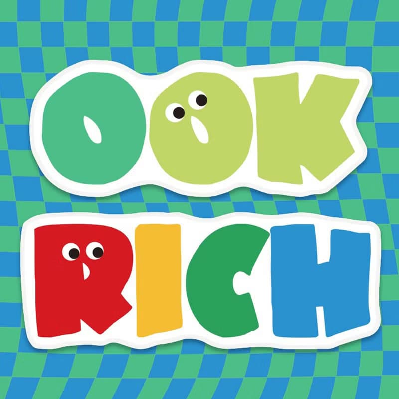 OOK電競游戲滑鼠墊RICH超大辦公桌墊可愛滑鼠墊