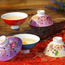 紅花響杯/吉祥杯/吉響杯/心想事成/財源廣進