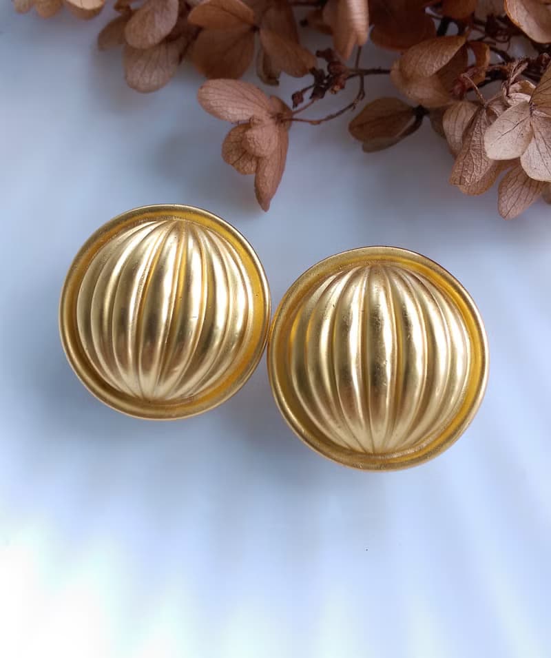 Vintage Jewelry 西洋古董飾品 啞光 戲球 簡約 夾式耳環