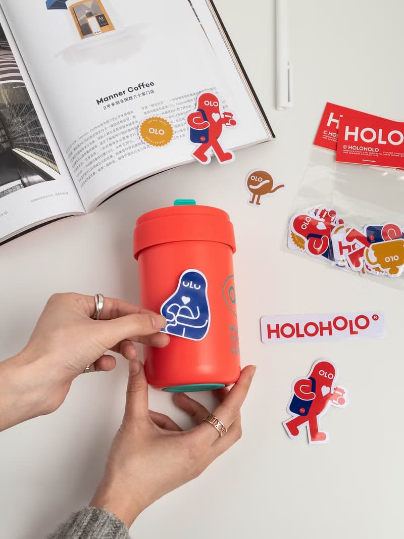 獨家組合【HOLOHOLO】TONTON PRO 保溫杯 + 專屬背帶 + 品牌貼紙