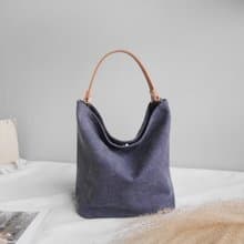 質感帆布 MINI水桶包 Mini bucket bag #39 水洗牛仔藍