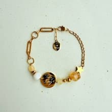 Take It Easy先躺平 - 米黃玉水晶手環