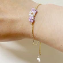 泡芙小花手鍊