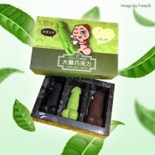 大雕巧克力 生日禮物 惡搞整人禮物-3支入(抹茶+牛奶+黑巧克力)