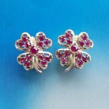 Vintage Jewelry 西洋古董飾品 SARAH COV Pink Ice 夾式耳環