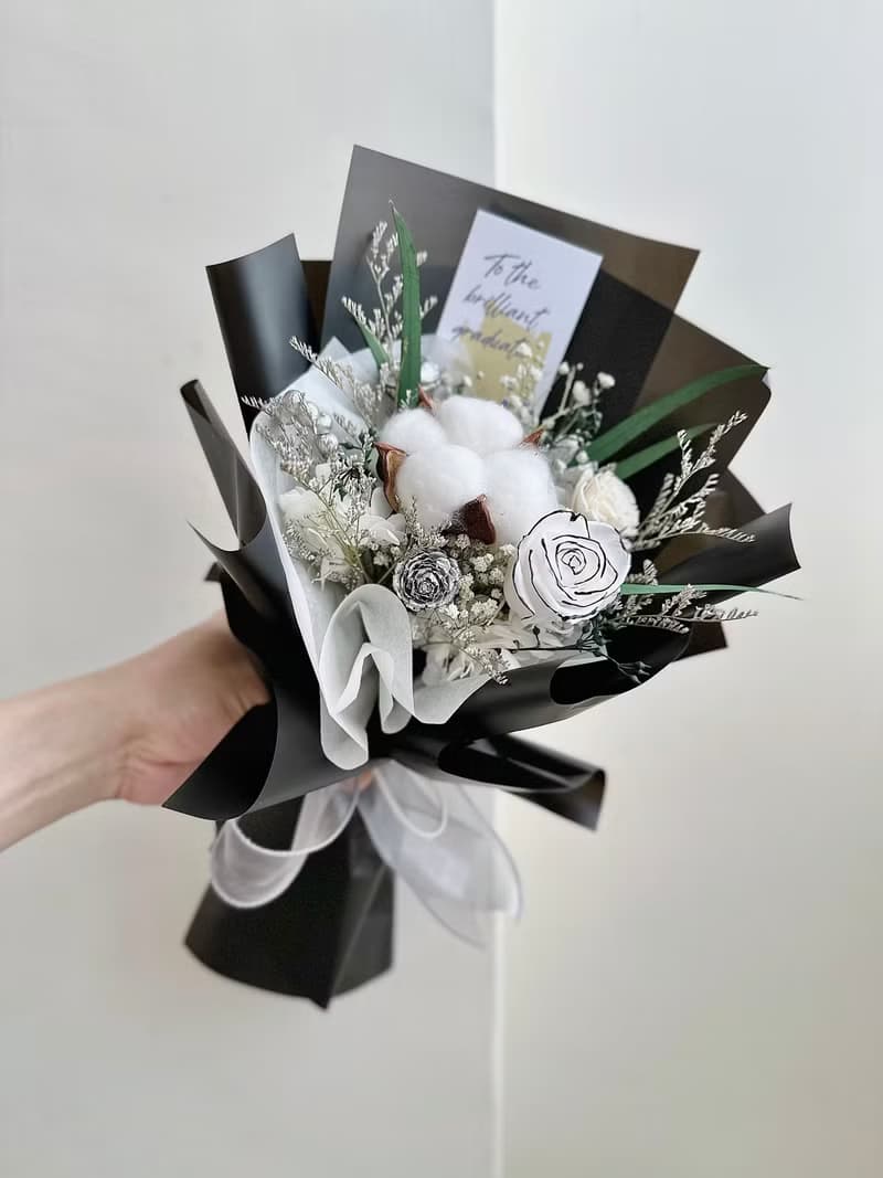 向日葵花束 畢業花束 太陽花花束 乾燥花 花束 永生花