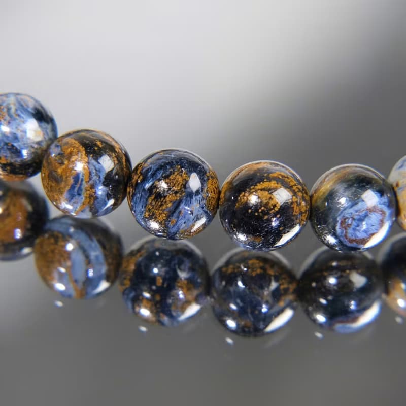 一圖一物│#555 納米比亞彼得石水晶手鍊 6mm 勇氣自信 開運 禮物