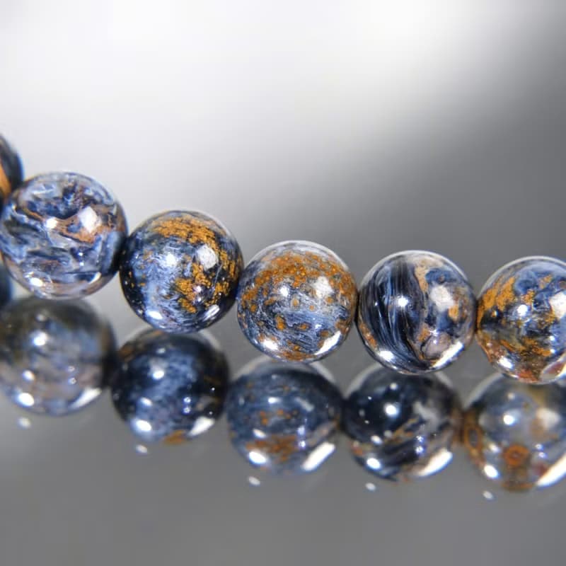 一圖一物│#555 納米比亞彼得石水晶手鍊 6mm 勇氣自信 開運 禮物