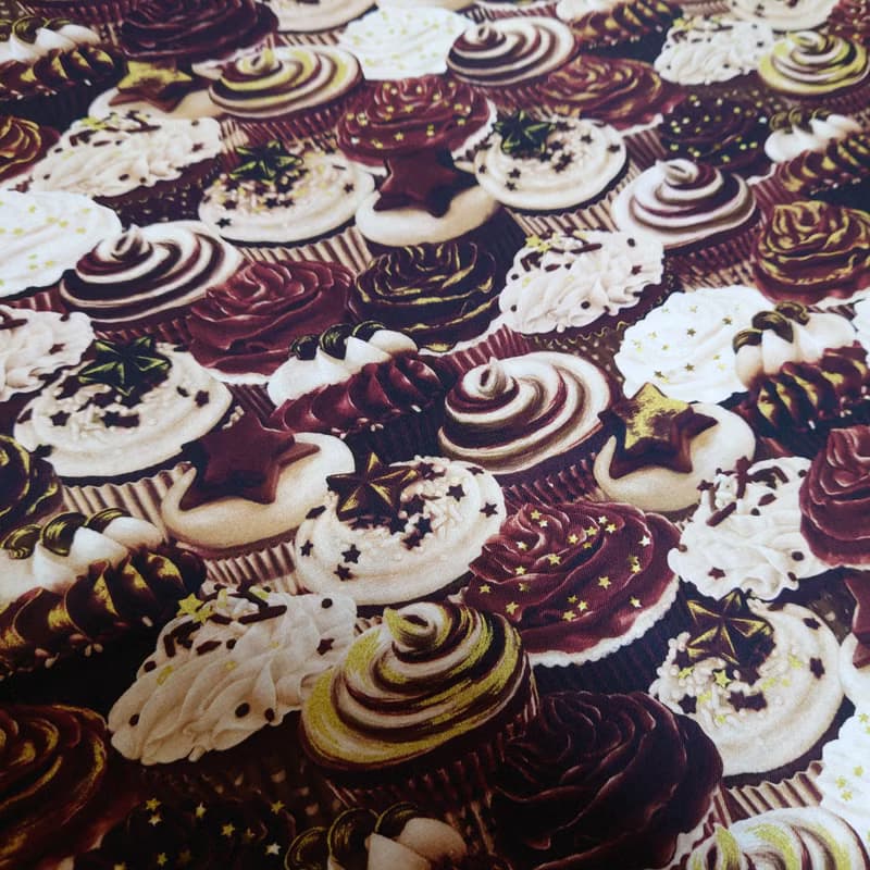 【受注制作】sweet sweet CHOCOCUPCAKE Skirt / Free size / USAfabric / 日本製 / BROWN