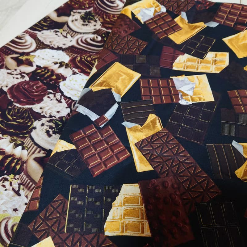 【受注制作】sweet sweet CHOCOCUPCAKE Skirt / Free size / USAfabric / 日本製 / BROWN