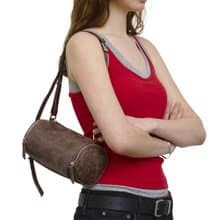 韓國製 MUR Rollpocket 手袋/單肩包/手提袋 (Washed Dark Brown)