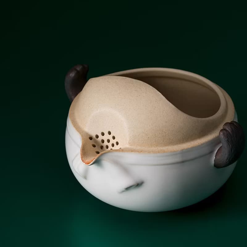 中國熊貓功夫茶具便攜茶杯帶包
