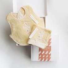 【kontex】日本製今治Chouette系列兔子方巾圍兜禮盒 (附提袋)