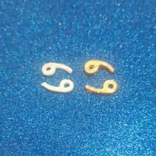 50 PCS WHITE GOLD CANCER ZODIAC SIGN DÉCOR CRAFT CARD MAKING EMBELLISHMENT