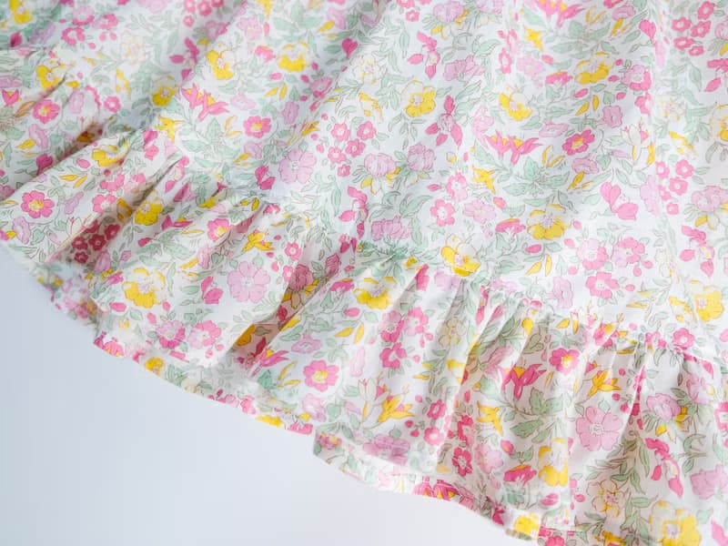 英國LIBERTY FABRICS Rosa荷葉裙擺澎澎短裙
