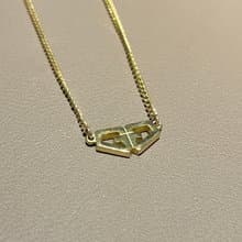 Givenchy GG心形吊墜金色頸鏈項鏈 有首飾盒 日本中古二手vintage