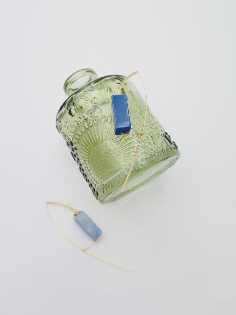 COLE COOL型格藍色天然石14kgf種子系列耳環