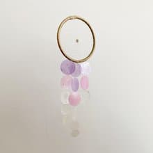DIY-KIT | Ricotta Cheese Delicious(M)-Pink-Mix | Shell Wind Chime Mobile|#0-557