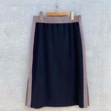 配色個性窄裙(黑)