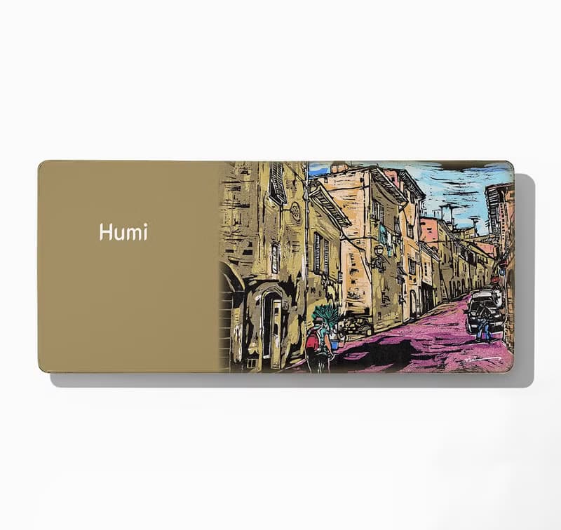 【Humi滑鼠墊-人氣聯名-倪朝龍-意大利之旅、悠閒】桌墊