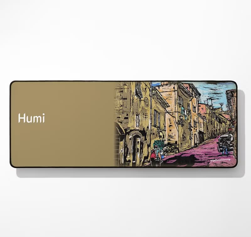 【Humi滑鼠墊-人氣聯名-倪朝龍-意大利之旅、悠閒】桌墊