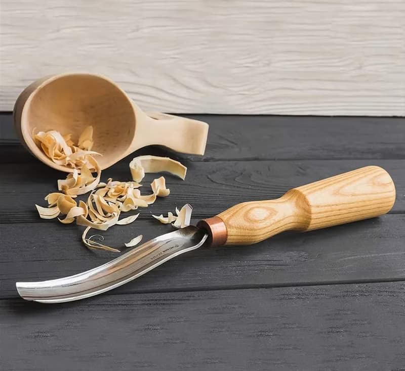 DIY 手作雕刻材料包-北歐 Kuksa 木杯 (長柄鑿刀.椴木)