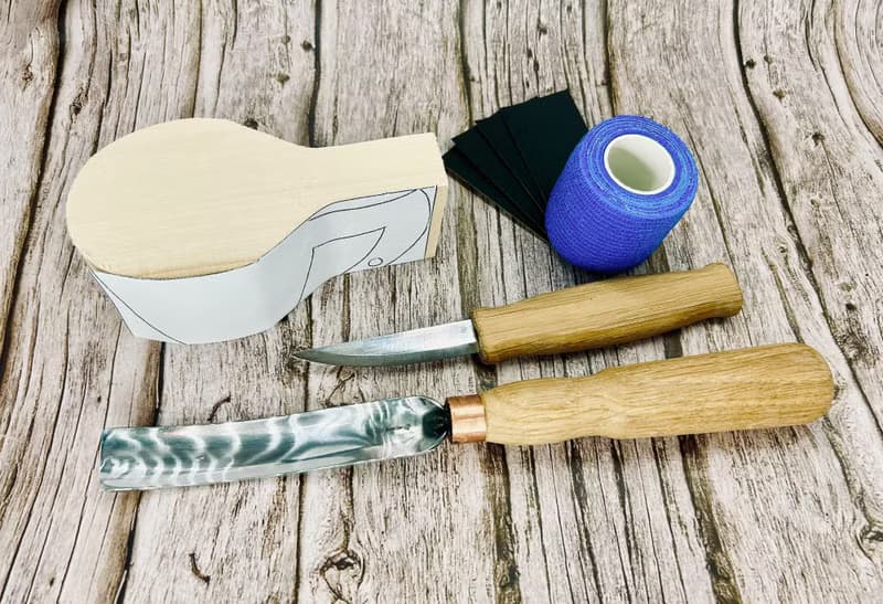DIY 手作雕刻材料包-北歐 Kuksa 木杯 (長柄鑿刀.椴木)