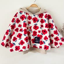 現貨 花花紅精靈斗篷 0-4歲