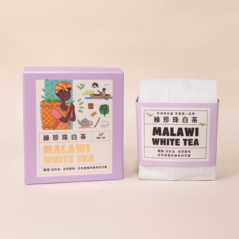 【松巴綠珍珠】白茶原片茶葉 50g
