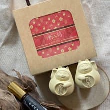 【蛇年禮物】2025開運必備-招財貓擴香石+檜木精油 財源滾滾來