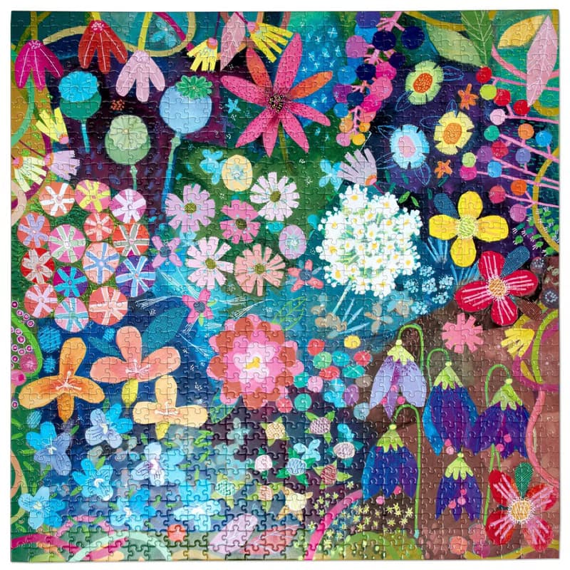 eeBoo 1000片拼圖 - Seeds & Flowers 種籽與花兒