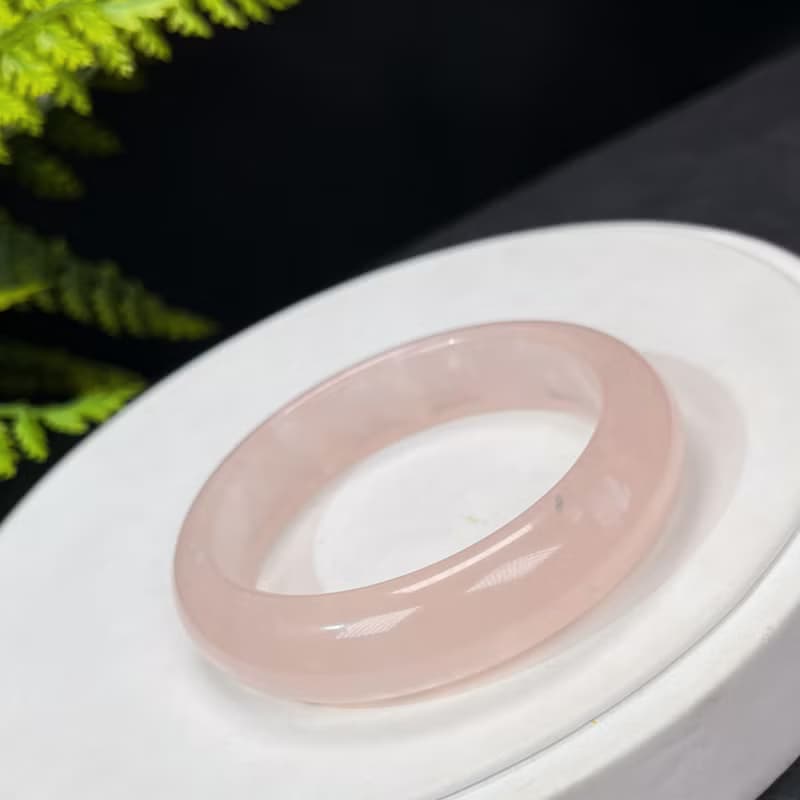 福利款 淺色粉晶手鐲 54MM