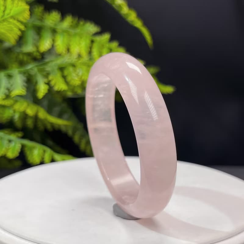 福利款 淺色粉晶手鐲 54MM