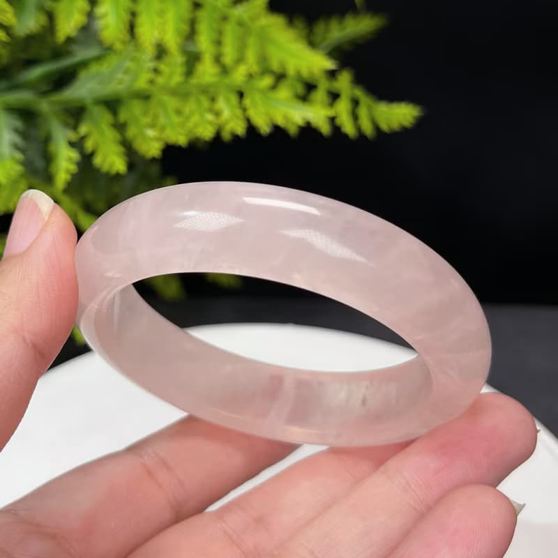 福利款 淺色粉晶手鐲 54MM