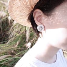 草原圈圈・手工刺繡耳環