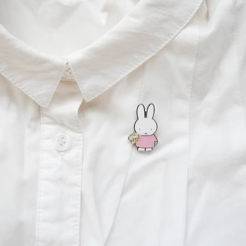 【Pinkoi x miffy】Miffy 押花別針 / 徽章