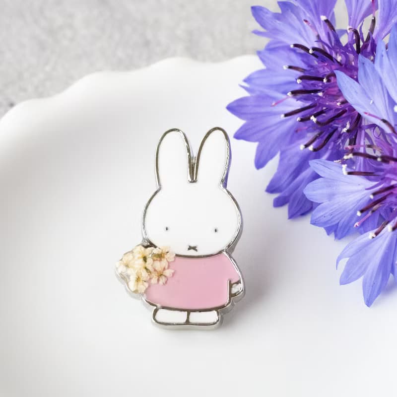 【Pinkoi x miffy】Miffy 押花別針 / 徽章