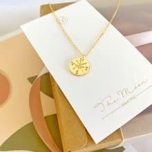 【精緻禮盒】金項鍊-尋找島嶼 18K注金 羅盤 特別 設計 禮物