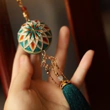 手工刺繡手鞠球DIY資料包成品飾品掛件送朋友禮物