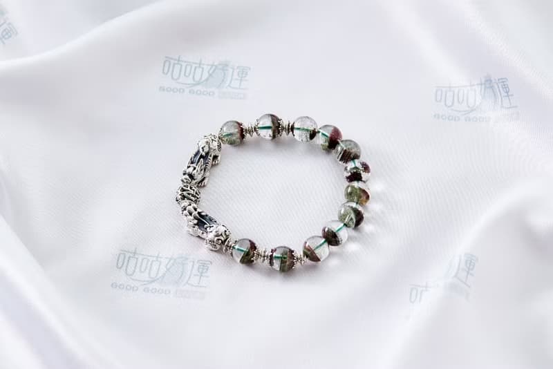 招財納福貔貅紅綠幽靈手鍊(男款)(含開光)防小人、領導能力