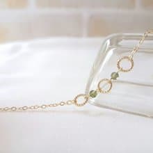 春日 ‧ 綠碧璽 細手鍊 10月誕生石