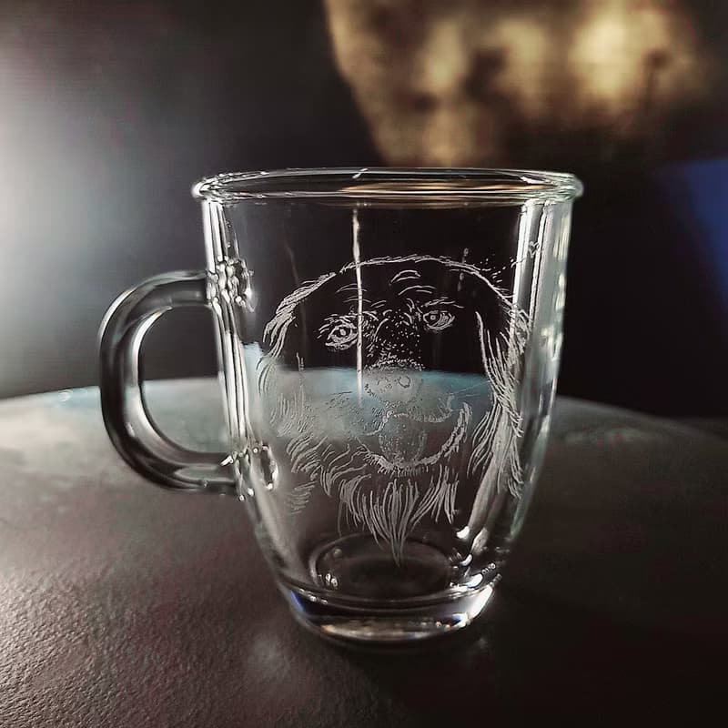 【拿鐵杯】客訂手雕狗狗 | 拿鐵馬克杯 | 手工雕圖/免費刻字